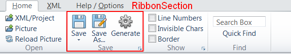 Ribbon Section